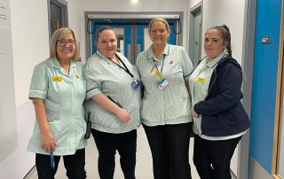 Members of the support services team who keep the centre clean