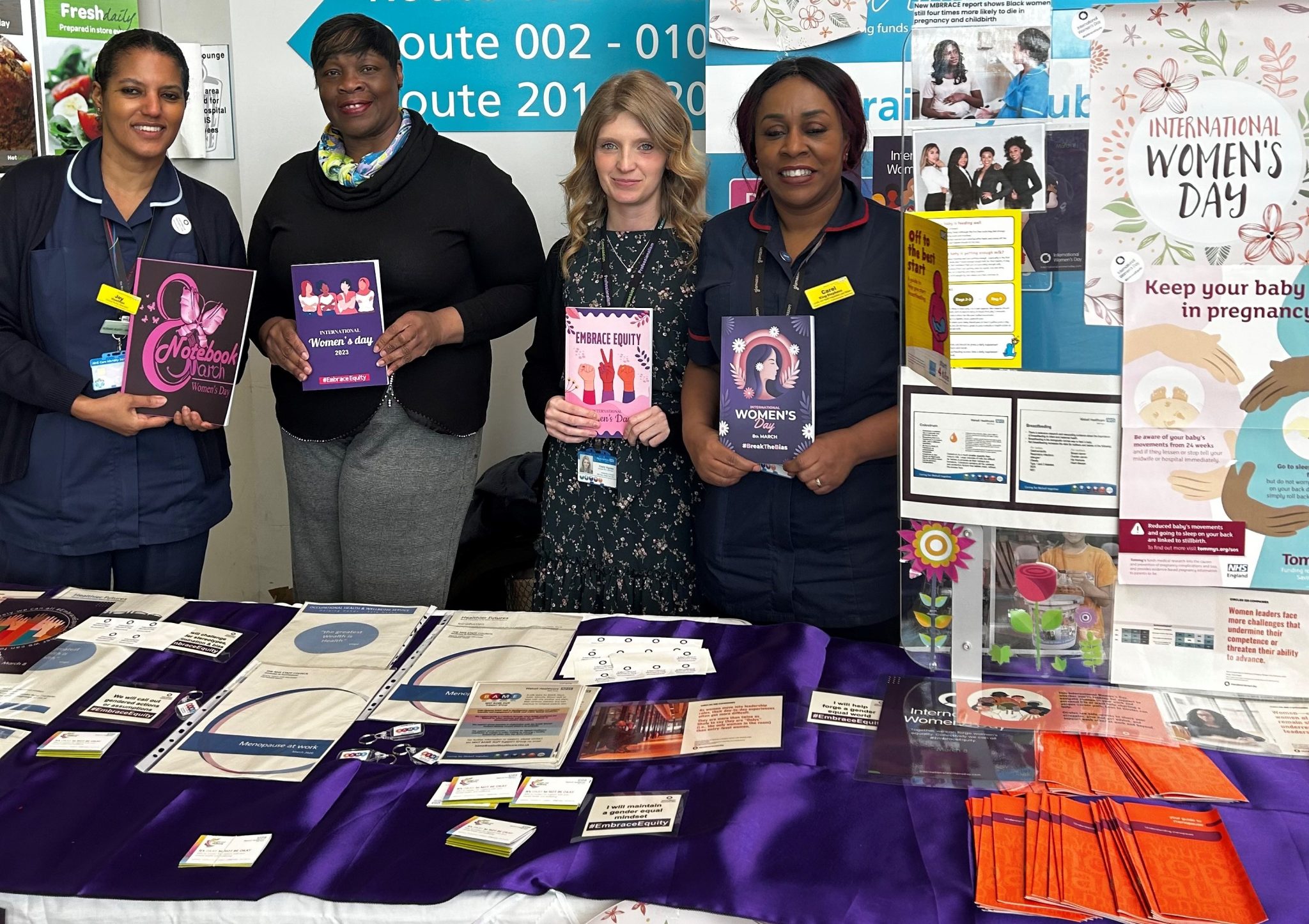 Staff in Walsall hosted an International Women's Day stand