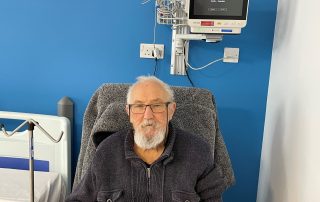 William set next to his bed in the new acute medical unit (AMU)