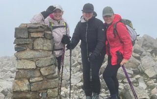 Liz, Sarah and Corrine on a previous climb