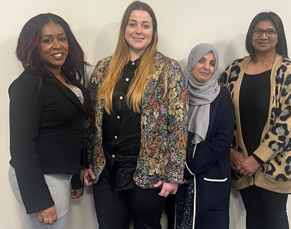 The Black Country's EDI Midwives Carol, Heather, Afrah and Sunita