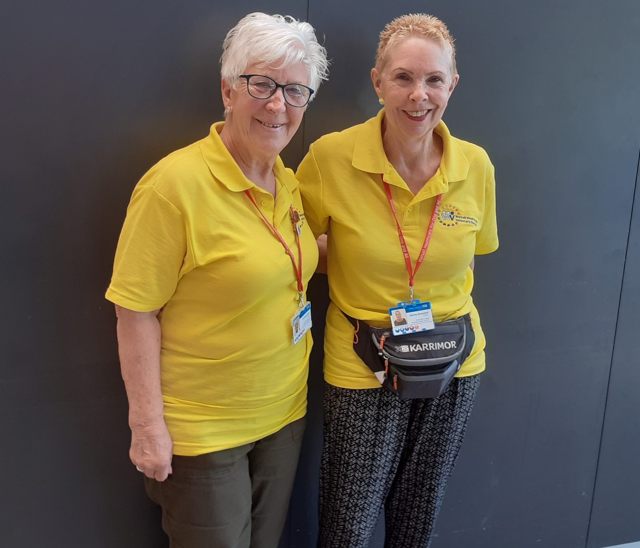 Christine and Shirley are friends as well as hospital volunteers