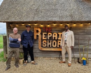 Patrick with the Repair Shop team