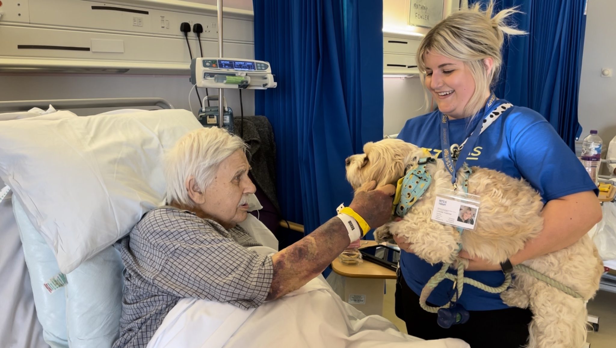 Charlie with patient John.