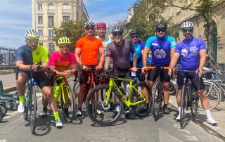 James with his cycling buddies