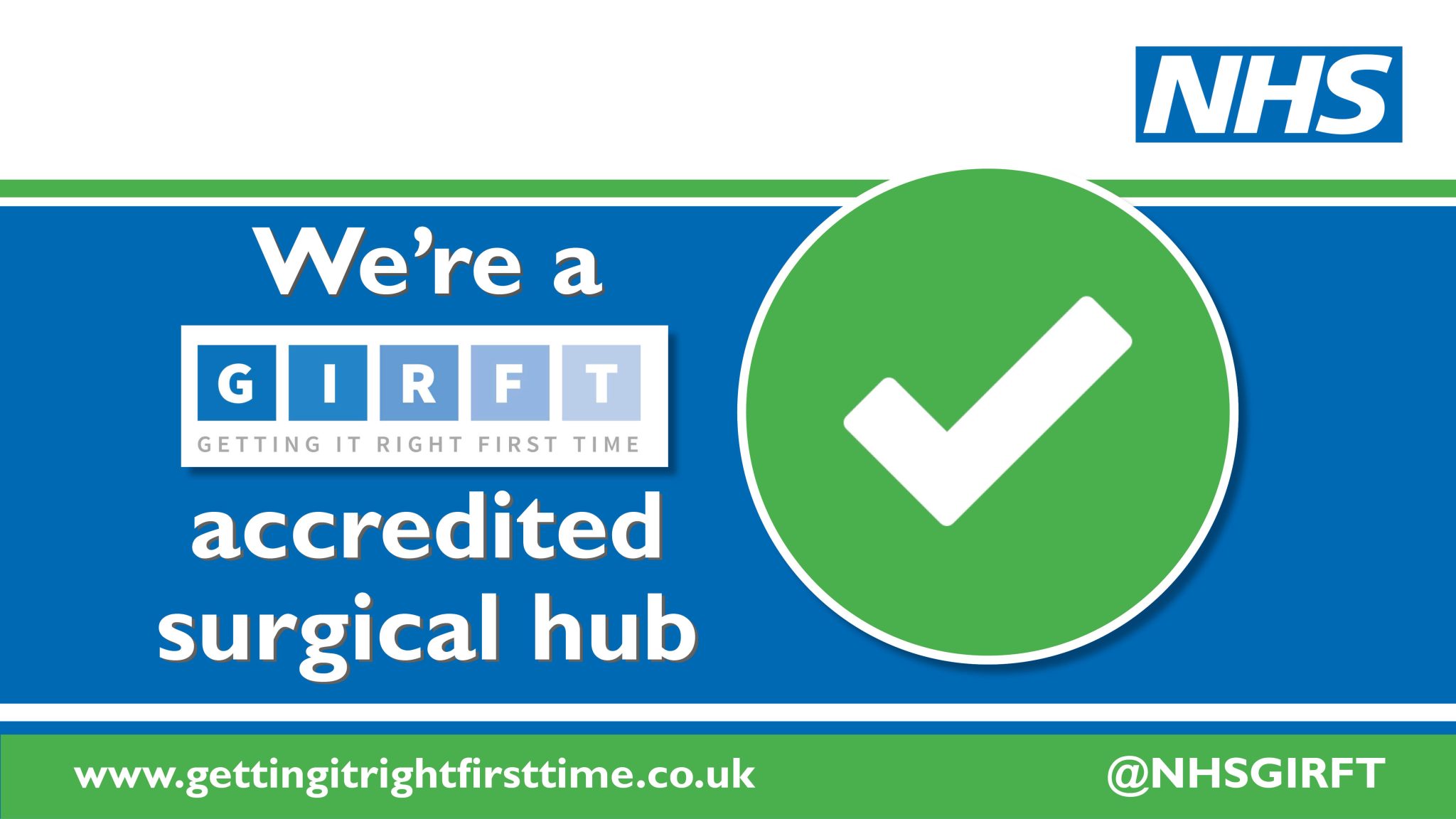 Getting It Right First Time (GIRFT) accreditation logo
