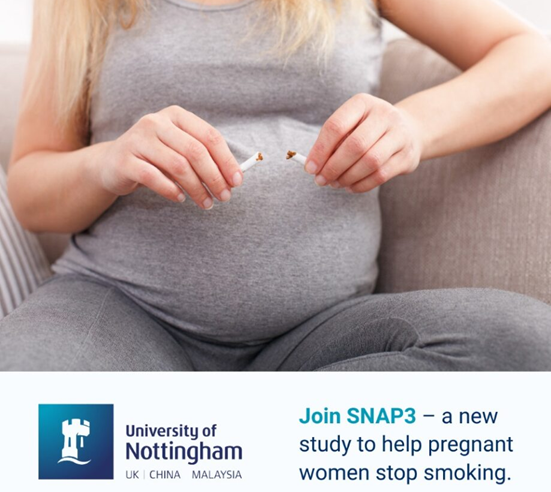 The SNAP3 research study is open to mums-to-be who smoke