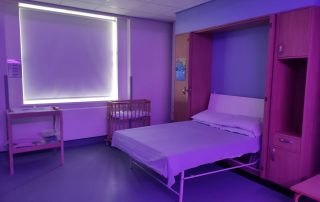A birthing room in the new unit