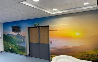 Wall art in one of the birthing rooms