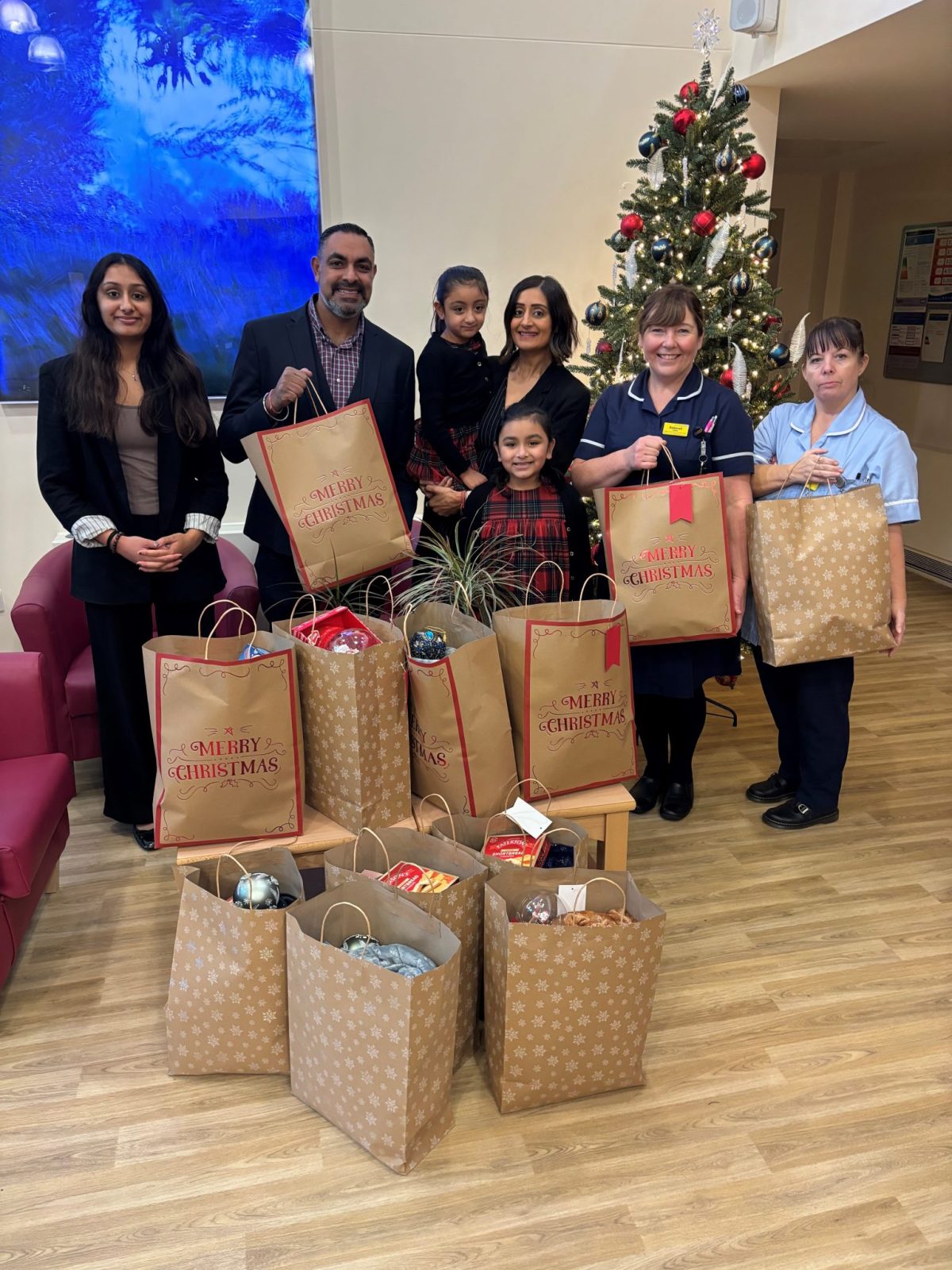 Gift bags for patients on Christmas Day - Walsall Healthcare NHS Trust
