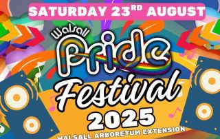 Walsall Pride 2025 logo