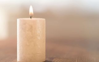 Candle burning.