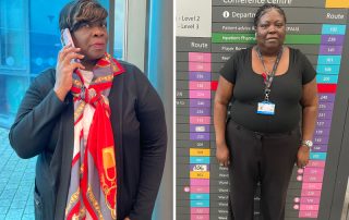 Angela Cope and Claudette Wright