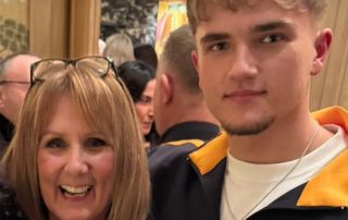 Zoe and her son Hendrik