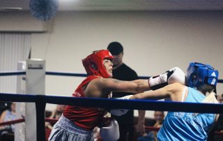 Boxers in action at a previous event
